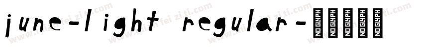June-Light Regular字体转换